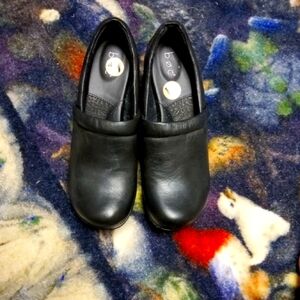 b.o.c Black Leather Slip-On Loafers